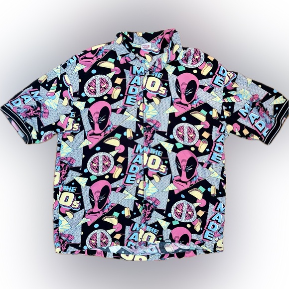 Marvel Other - RARE Vintage Deadpool “Made in the 90s” Men’s Button-Up Shirt – Large
